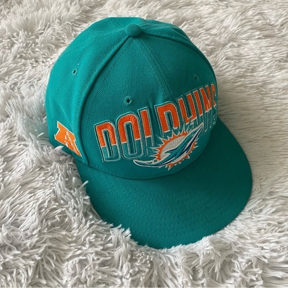 New Era Other - New ERA NFL Miami Dolphins Football Fitted Baseball Cap Hat 7-3/8